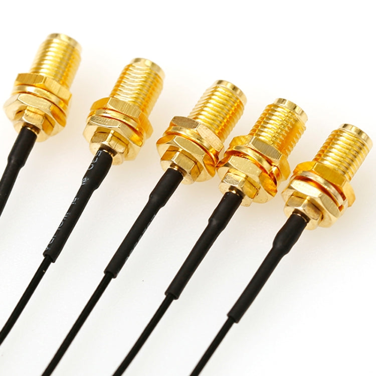 5 PCS / Set RG178 Ufl / IPX / IPEX to SMA Female Adapter Braid Cable, Length:20cm - Cable by buy2fix | Online Shopping UK | buy2fix