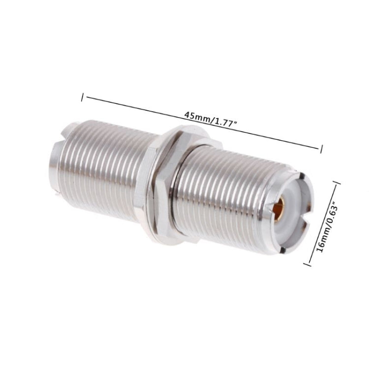 UHFKKY UHF Female to Female Connector Adpter, Extension Version - Connector by buy2fix | Online Shopping UK | buy2fix