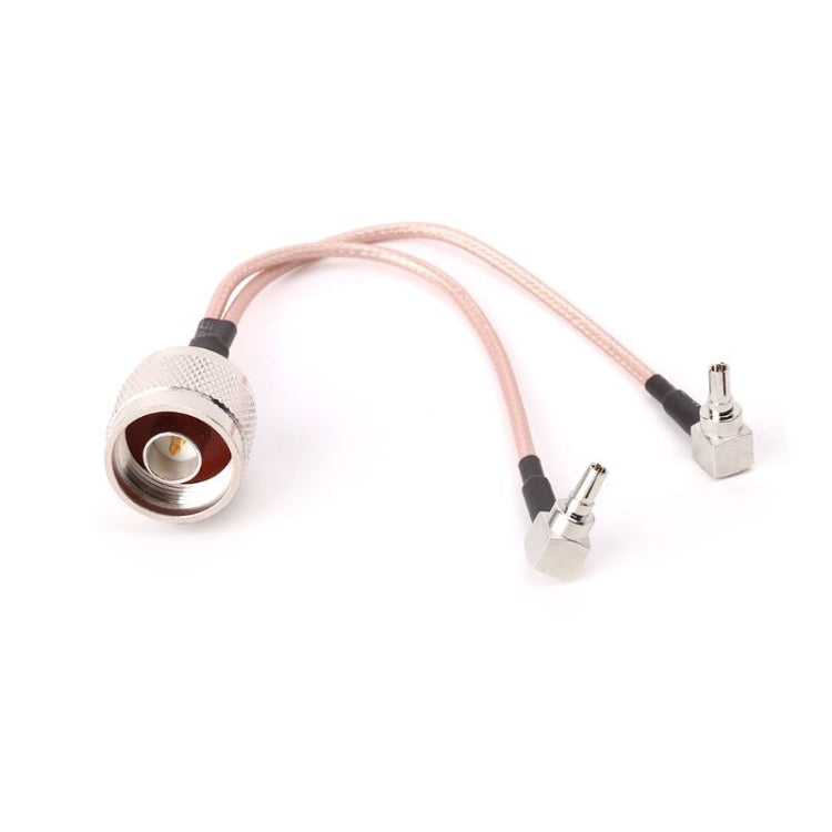 RG316 N Male to 2xTS9 / 2xCRC9 Male Connecting Cable, Length: 15cm - Cable by buy2fix | Online Shopping UK | buy2fix