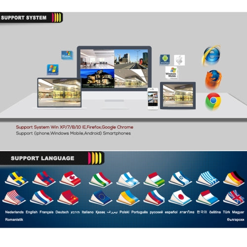 A2B5 720P 1.0 Mega Pixel 2 x Bullet AHD Cameras AHD DVR Kit, Support Night Vision / Motion Detection, IR Distance: 20m(Black) by buy2fix