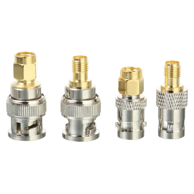 4 PCS / Set SMA to BNC Connectors RF Adapter Test Converter Kit - Connectors by buy2fix | Online Shopping UK | buy2fix