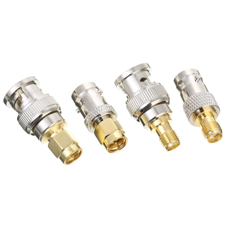 4 PCS / Set SMA to BNC Connectors RF Adapter Test Converter Kit - Connectors by buy2fix | Online Shopping UK | buy2fix