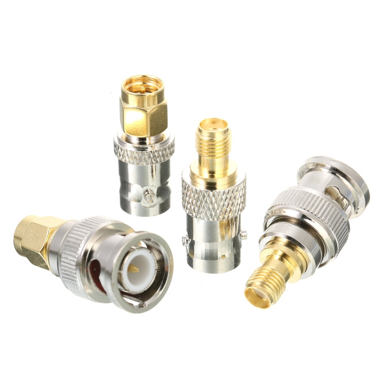 4 PCS / Set SMA to BNC Connectors RF Adapter Test Converter Kit - Connectors by buy2fix | Online Shopping UK | buy2fix