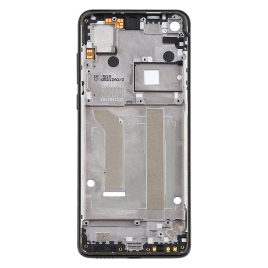 Front Housing LCD Frame Bezel Plate for Motorola Moto One Vision(Black) - Frame Bezel Plate by buy2fix | Online Shopping UK | buy2fix