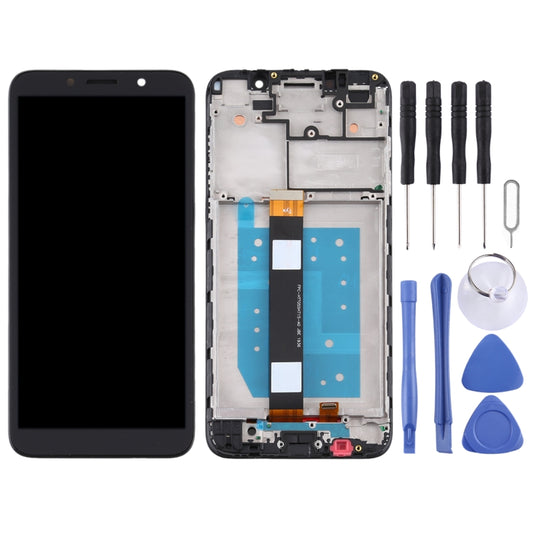 TFT LCD Screen for Motorola Moto E6 Play Digitizer Full Assembly with Frame (Black) - LCD Screen by buy2fix | Online Shopping UK | buy2fix