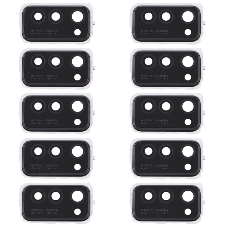 For Huawei Honor V30 10pcs Camera Lens Cover (Black) - Camera Series by buy2fix | Online Shopping UK | buy2fix