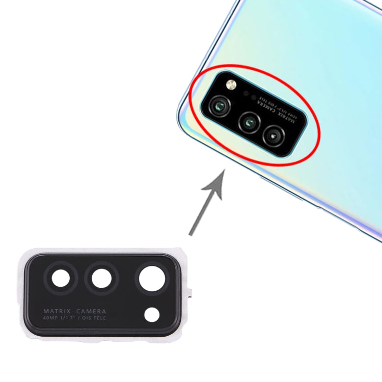 For Huawei Honor V30 10pcs Camera Lens Cover (Black) - Camera Series by buy2fix | Online Shopping UK | buy2fix