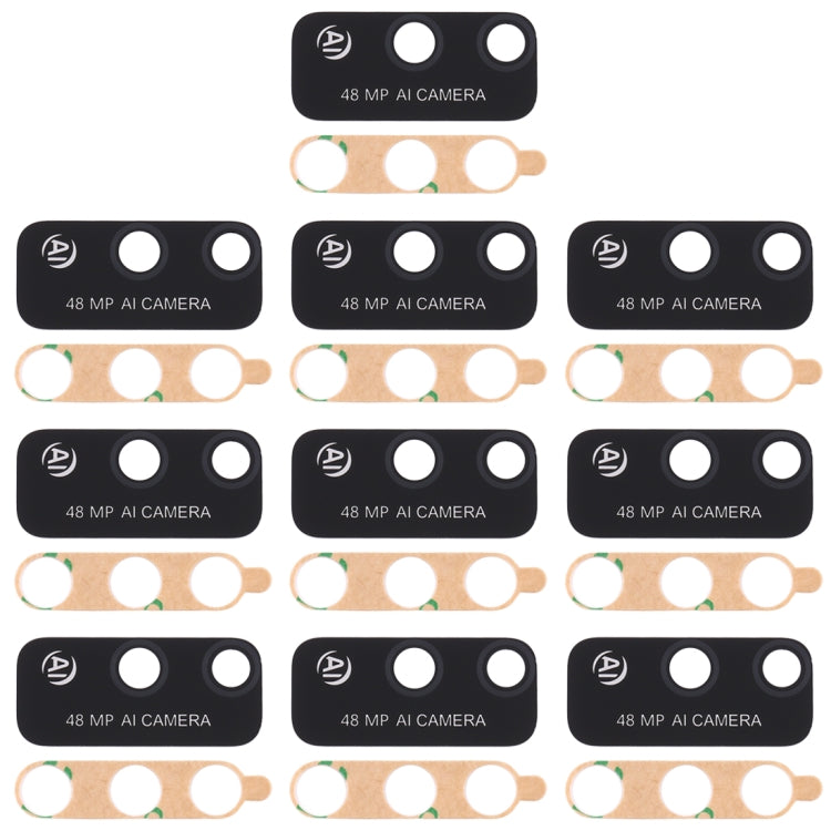 For Huawei Honor Play 4T 10pcs Back Camera Lens - Camera Series by buy2fix | Online Shopping UK | buy2fix