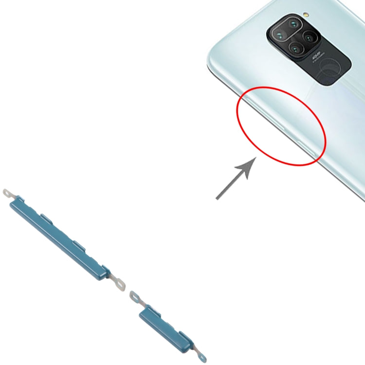 Power Button and Volume Control Button for Xiaomi Redmi Note 9/Redmi 10X 4G (Green) by buy2fix