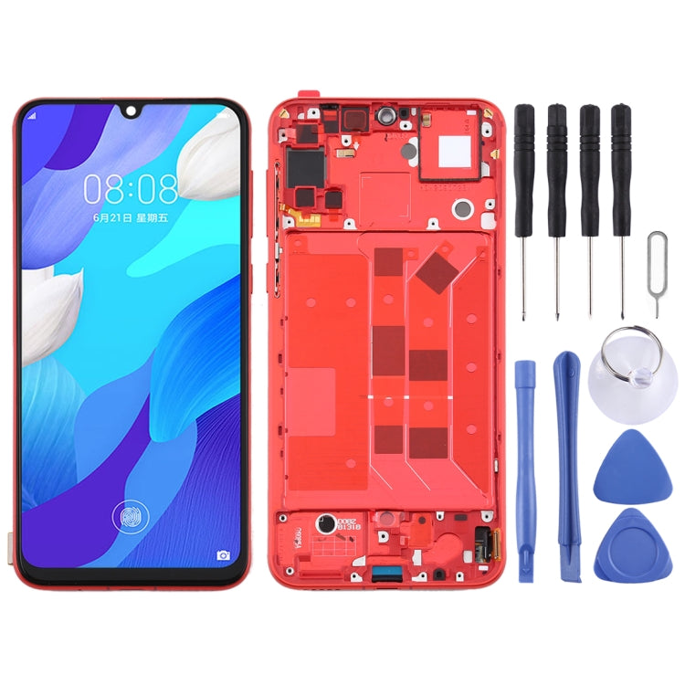 Original OLED LCD Screen for Huawei Nova 5 Pro Digitizer Full Assembly with Frame(Red) - LCD Screen by buy2fix | Online Shopping UK | buy2fix