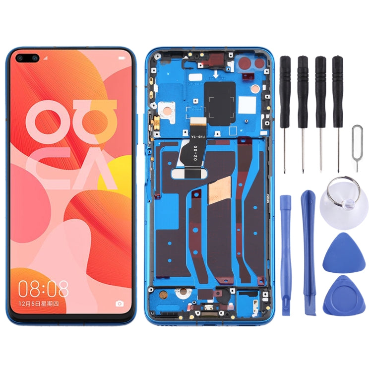 OEM LCD Screen for Huawei Nova 6 5G Digitizer Full Assembly with Frame(Dark Blue) - LCD Screen by buy2fix | Online Shopping UK | buy2fix