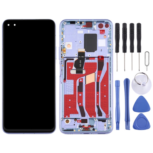 OEM LCD Screen for Huawei Nova 6 5G Digitizer Full Assembly with Frame(Purple) by buy2fix