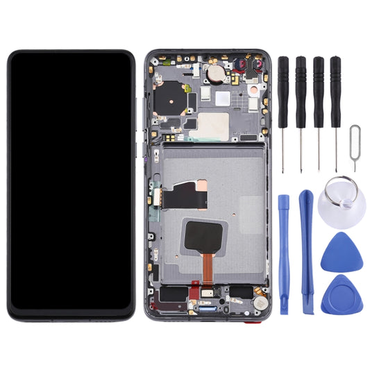 Original OLED LCD Screen for Huawei P40 Digitizer Full Assembly with Frame(Black) by buy2fix