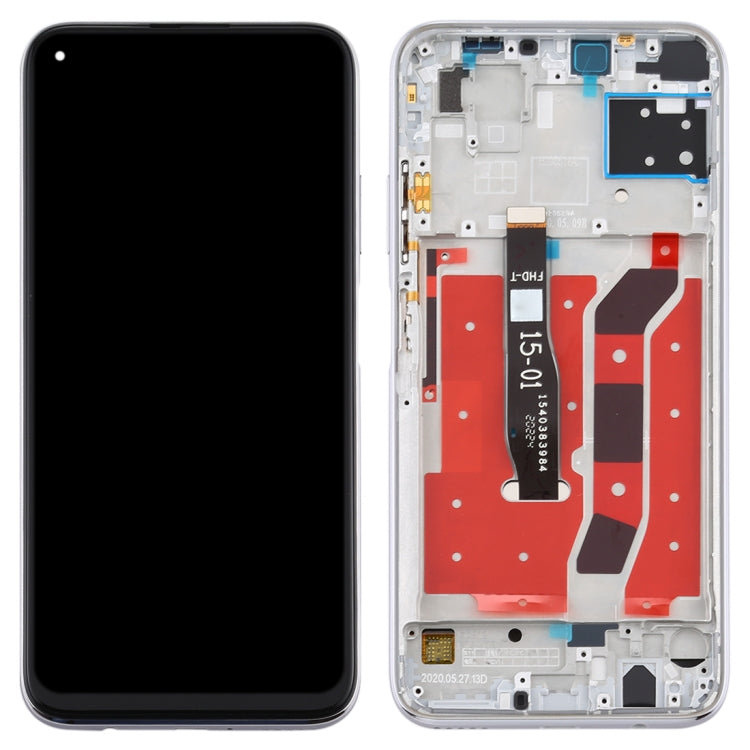 OEM LCD Screen for Huawei P40 Lite Digitizer Full Assembly with Frame(Silver) - LCD Screen by buy2fix | Online Shopping UK | buy2fix
