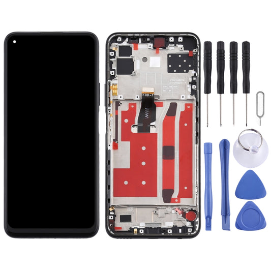 OEM LCD Screen for Huawei Nova 7 SE Digitizer Full Assembly with Frame(Black) by buy2fix