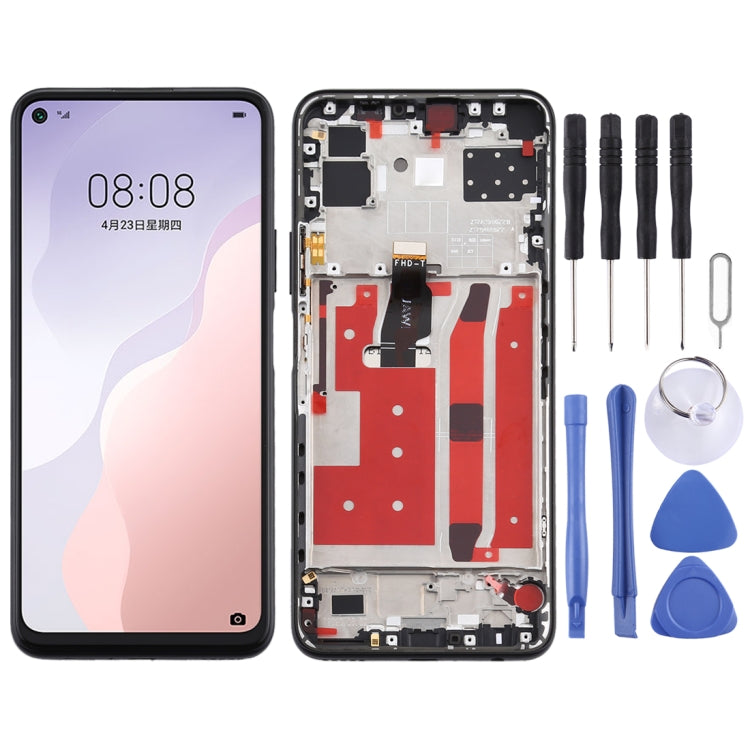 OEM LCD Screen for Huawei Nova 7 SE Digitizer Full Assembly with Frame(Black) - LCD Screen by buy2fix | Online Shopping UK | buy2fix