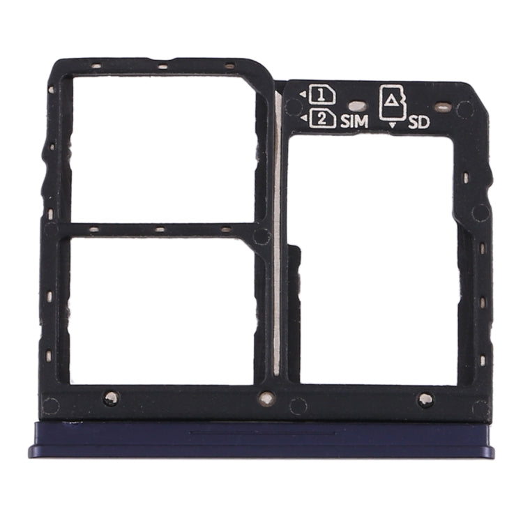 SIM Card Tray + SIM Card Tray + Micro SD Card Tray for Asus Zenfone Max Plus (M1) ZB570TL / X018D(Blue) - Card Tray by buy2fix | Online Shopping UK | buy2fix