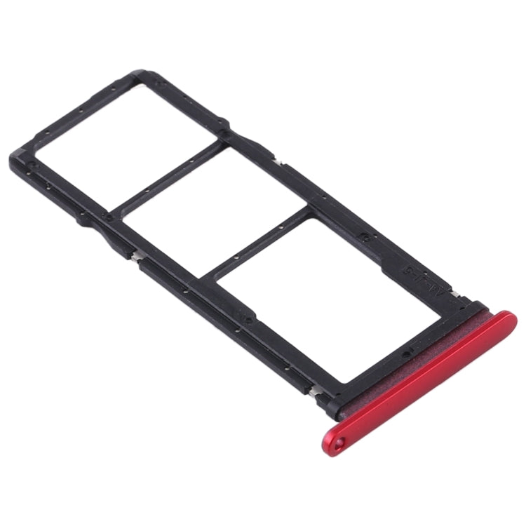 SIM Card Tray + SIM Card Tray + Micro SD Card Tray for Huawei Y7p (Red) by buy2fix