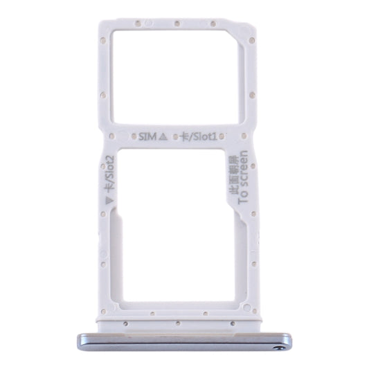 SIM Card Tray + SIM Card Tray / Micro SD Card Tray for Huawei Y9s(Silver) by buy2fix