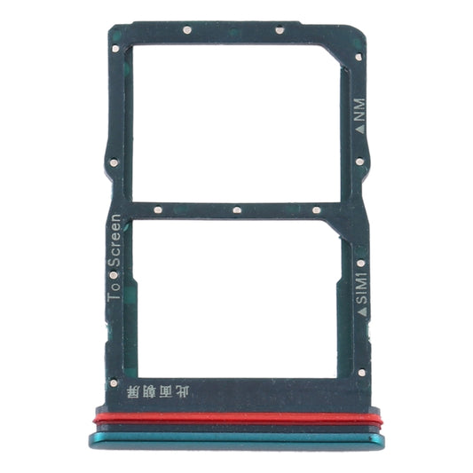 SIM Card Tray + NM Card Tray for Huawei P40 Lite 5G (Green) by buy2fix