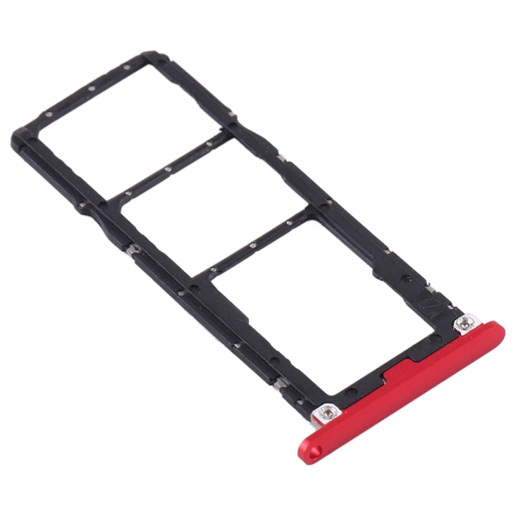 SIM Card Tray + SIM Card Tray + Micro SD Card Tray for Huawei Enjoy Max (Red) by buy2fix