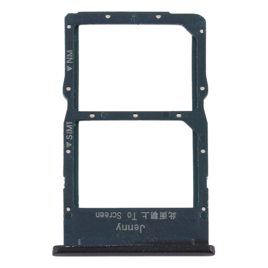 SIM Card Tray + NM Card Tray for Huawei P40 Lite (Black) by buy2fix