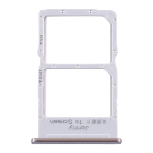 SIM Card Tray + NM Card Tray for Huawei P40 Lite (Silver) by buy2fix
