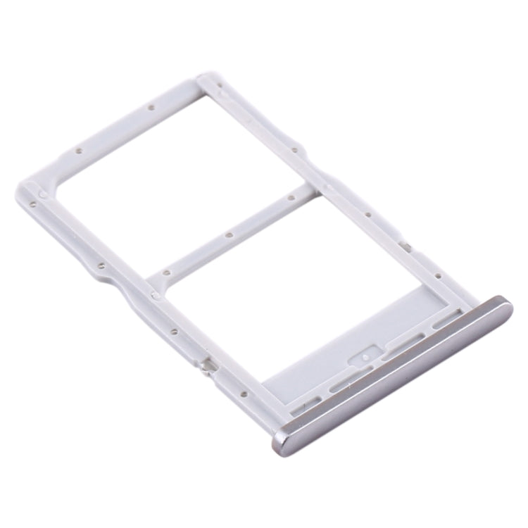SIM Card Tray + NM Card Tray for Huawei P40 Lite (Silver) by buy2fix
