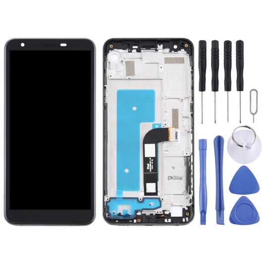 LCD Screen for LG K30 (2019)LM-X320EMW LMX320EMW Digitizer Full Assembly With Frame (Black) by buy2fix