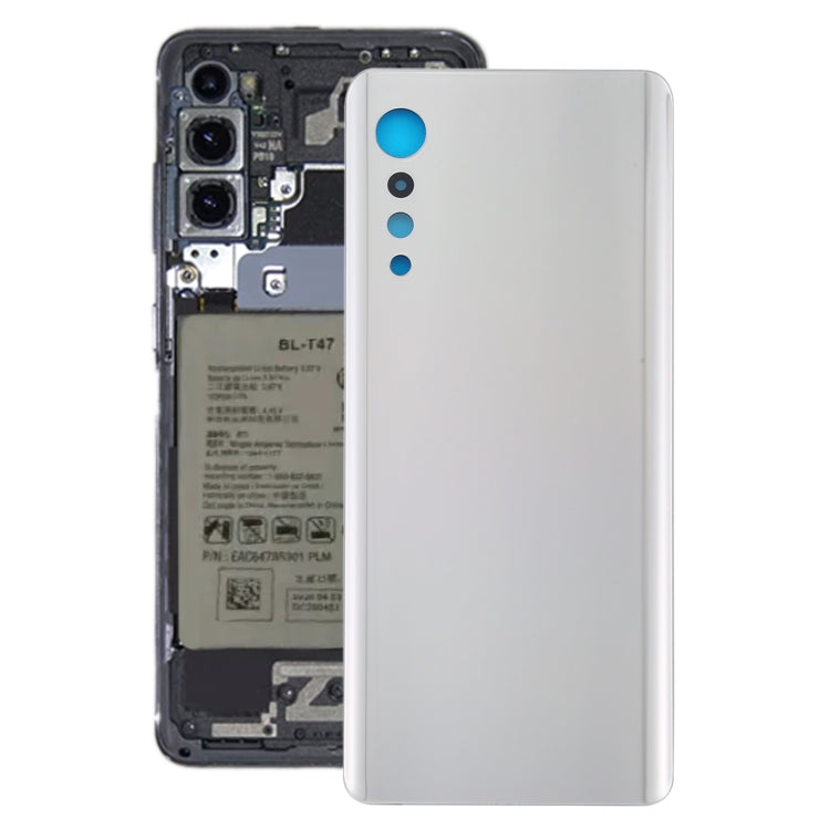 Battery Back Cover for LG Velvet LMG910EMW LM-G910EMW / Velvet 5G KR Version LM-G900N LM-G900EM(Silver) - For LG by buy2fix | Online Shopping UK | buy2fix