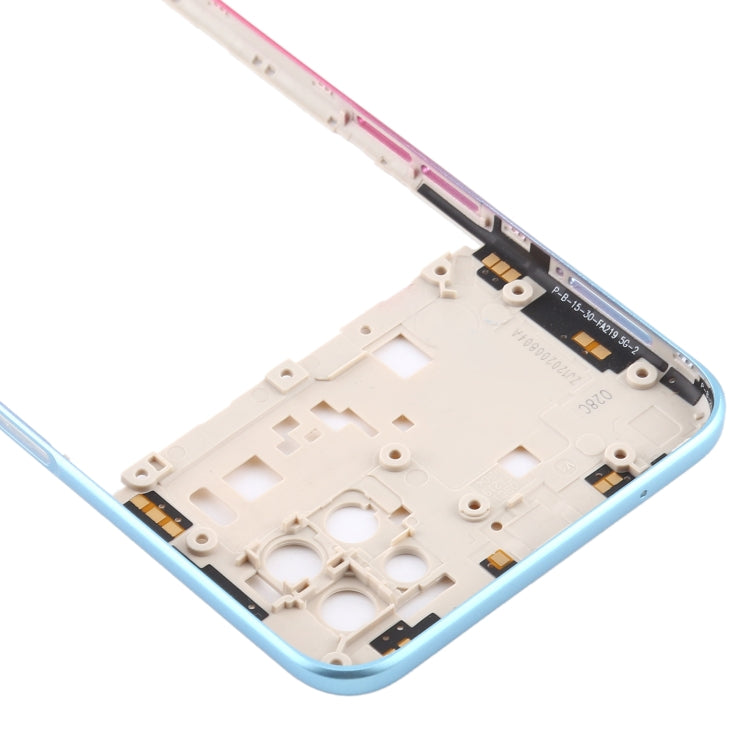 For OPPO A72 5G PDYM20 Middle Frame Bezel Plate (Blue) - Frame Bezel Plate by buy2fix | Online Shopping UK | buy2fix