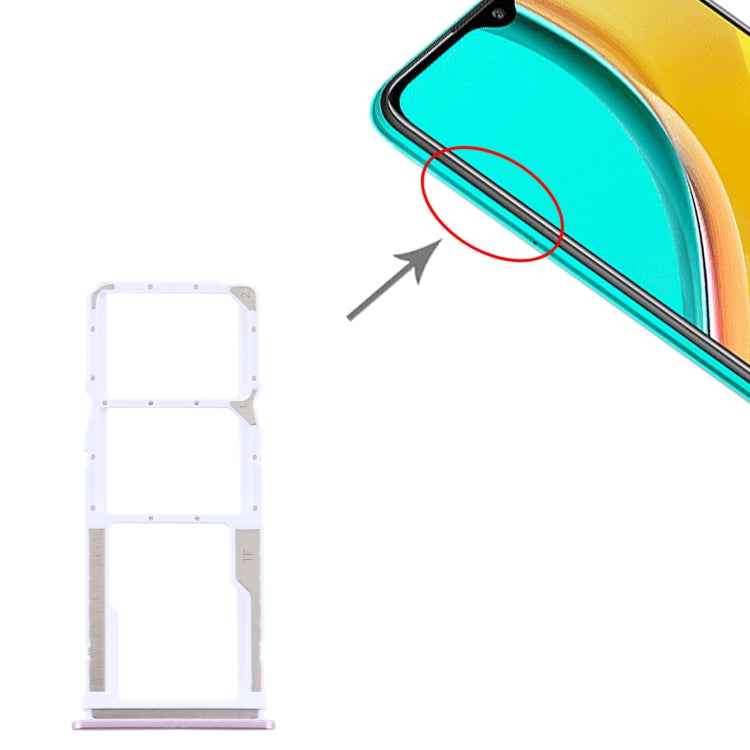 SIM Card Tray + SIM Card Tray + Micro SD Card Tray for Xiaomi Redmi 9/Poco C31(Pink) by buy2fix