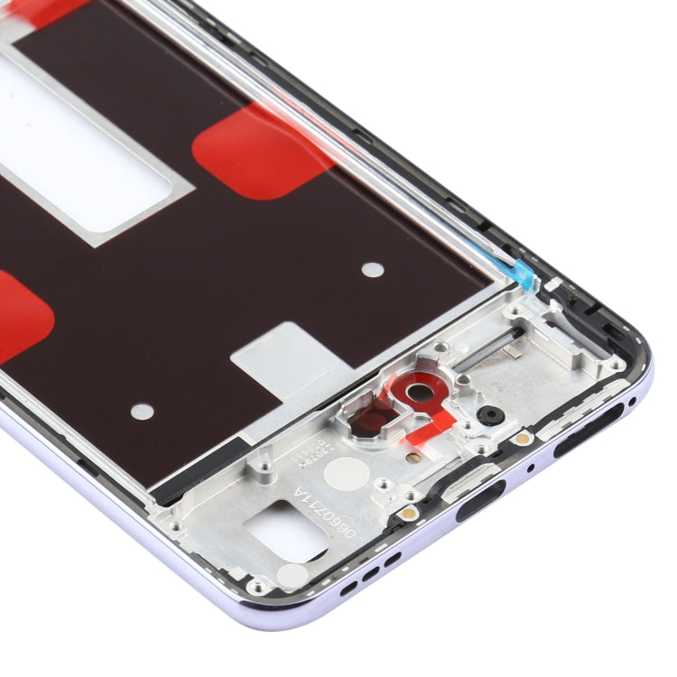 For OPPO Reno4 5G PDPM00, PDPT00, CPH2091 Front Housing LCD Frame Bezel Plate (Purple) - Frame Bezel Plate by buy2fix | Online Shopping UK | buy2fix