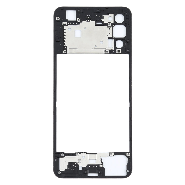 For OPPO Reno4 5G Back Housing Frame(Black) - Frame Bezel Plate by buy2fix | Online Shopping UK | buy2fix