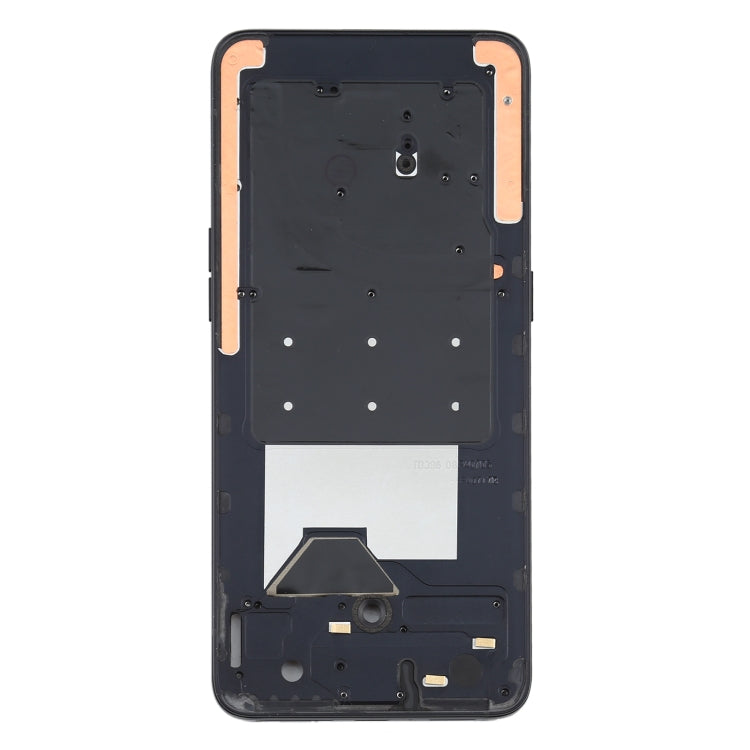 For OPPO Reno 10x zoom Front Housing LCD Frame Bezel Plate (Black) - Frame Bezel Plate by buy2fix | Online Shopping UK | buy2fix