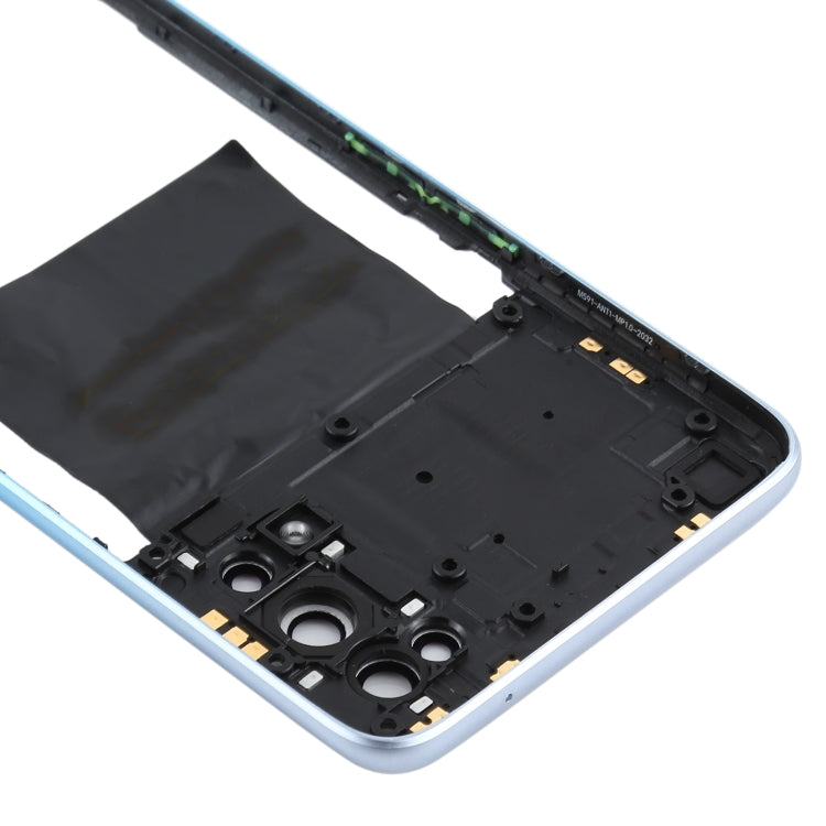 For OPPO Realme X7 Back Housing Frame (Blue) - Frame Bezel Plate by buy2fix | Online Shopping UK | buy2fix
