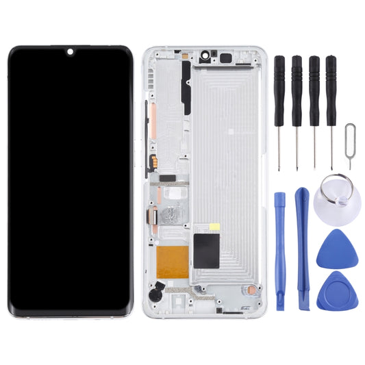 Original LCD Screen and Digitizer Full Assembly With Frame for Xiaomi Mi CC9 Pro / Mi Note 10 / Mi Note 10 Pro(White) by buy2fix