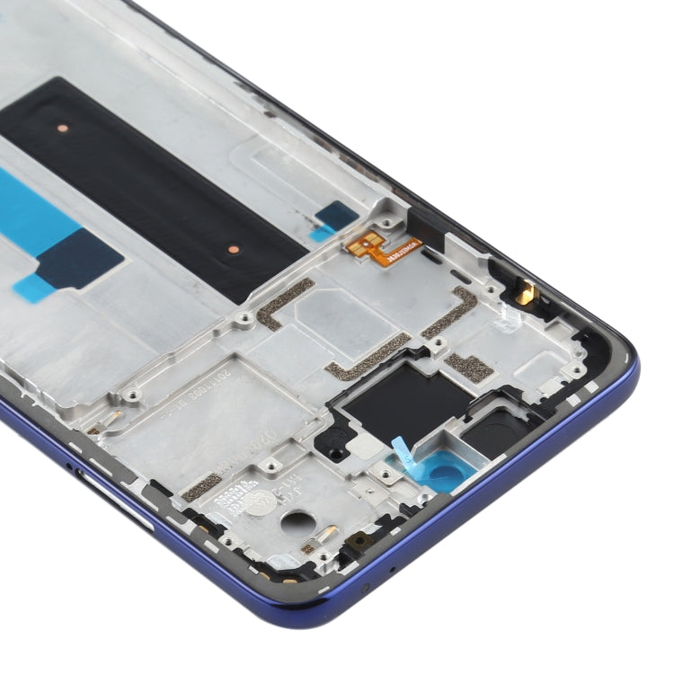 Original Front Housing LCD Frame Bezel Plate for Xiaomi Mi 10T Lite 5G M2007J17G (Blue) - Frame Bezel Plate by buy2fix | Online Shopping UK | buy2fix
