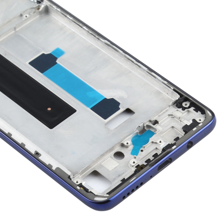 Original Front Housing LCD Frame Bezel Plate for Xiaomi Mi 10T Lite 5G M2007J17G (Blue) - Frame Bezel Plate by buy2fix | Online Shopping UK | buy2fix