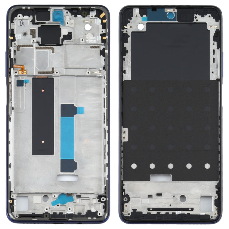 Original Front Housing LCD Frame Bezel Plate for Xiaomi Mi 10T Lite 5G M2007J17G (Blue) - Frame Bezel Plate by buy2fix | Online Shopping UK | buy2fix