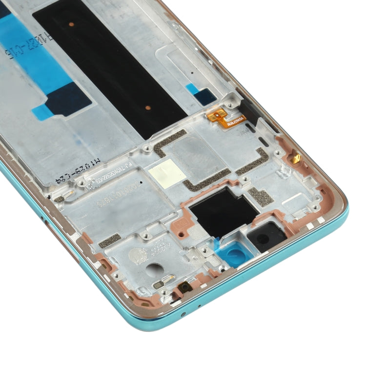Original Front Housing LCD Frame Bezel Plate for Xiaomi Redmi Note 9 Pro 5G M2007J17C(Green Lake) - Frame Bezel Plate by buy2fix | Online Shopping UK | buy2fix