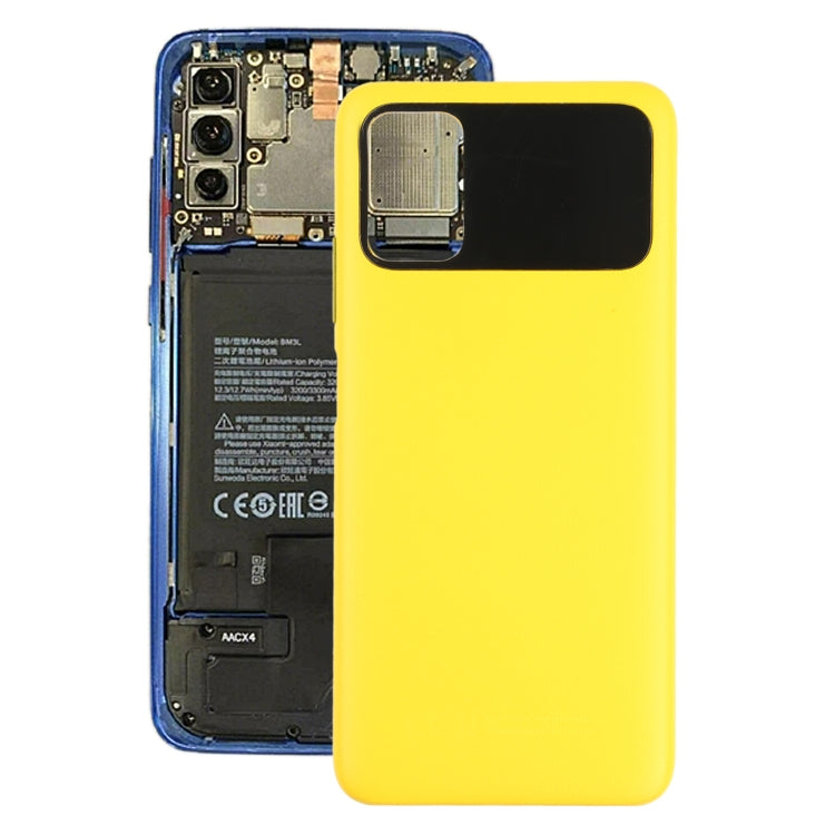 Original Battery Back Cover for Xiaomi Poco M3 M2010J19CG(Yellow) - Back Cover by buy2fix | Online Shopping UK | buy2fix