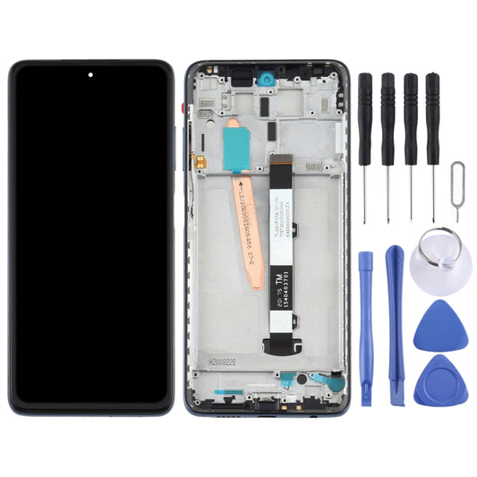 Original LCD Screen for Xiaomi Poco X3 NFC / Poco X3 Digitizer Full Assembly with Frame(Black) - LCD Screen by buy2fix | Online Shopping UK | buy2fix