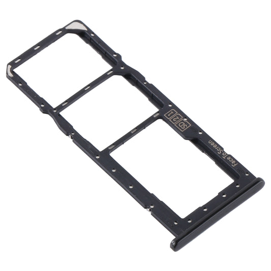 SIM Card Tray + SIM Card Tray + Micro SD Card Tray for Motorola One (P30 Play) XT1941(Black) - Card Socket by buy2fix | Online Shopping UK | buy2fix