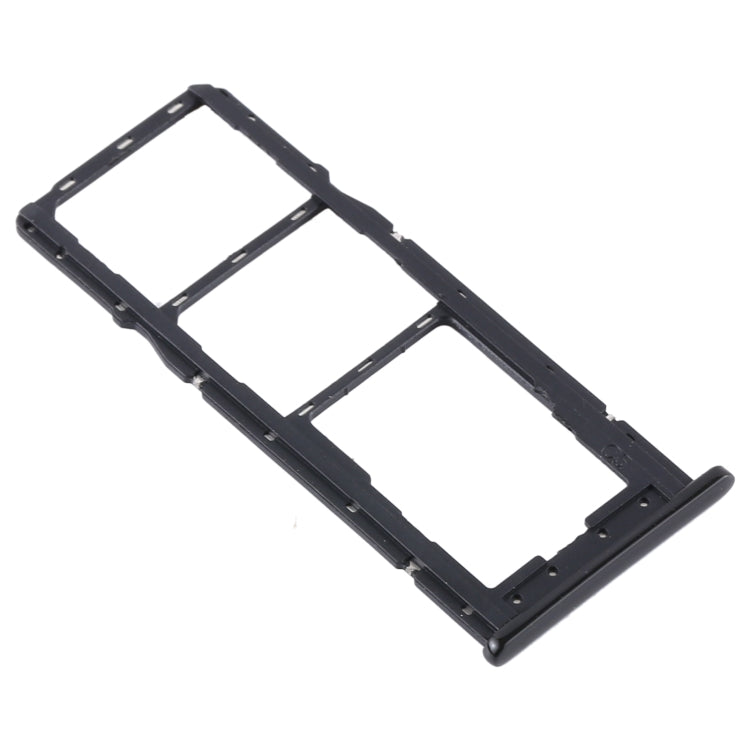 SIM Card Tray + SIM Card Tray + Micro SD Card Tray for Motorola One (P30 Play) XT1941(Black) - Card Socket by buy2fix | Online Shopping UK | buy2fix
