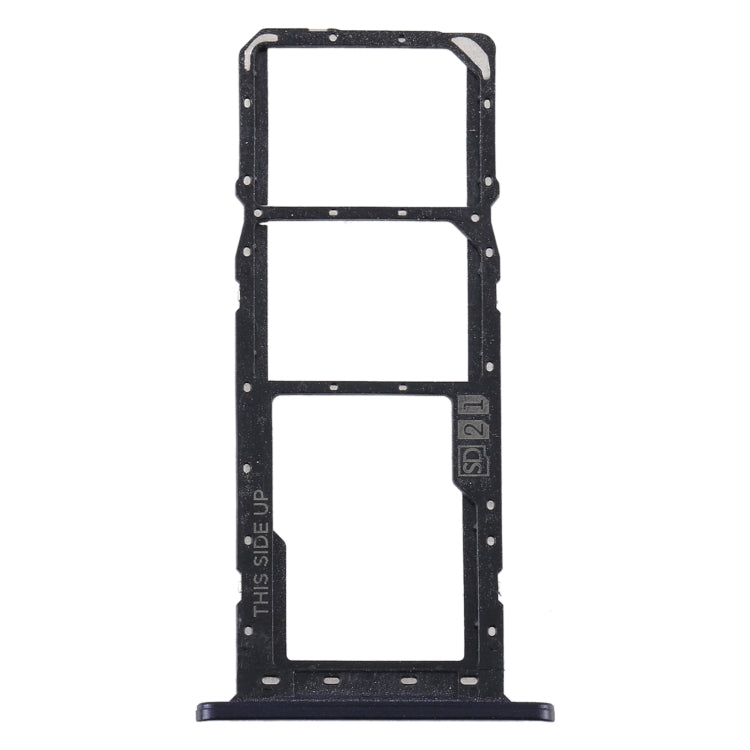 SIM Card Tray + SIM Card Tray + Micro SD Card Tray for Motorola Moto E6 Plus/Moto E6s (2020)/AGA0004/PAGA0004IN/PAGA0033IN/PAGA0033 (Black) - Card Socket by buy2fix | Online Shopping UK | buy2fix