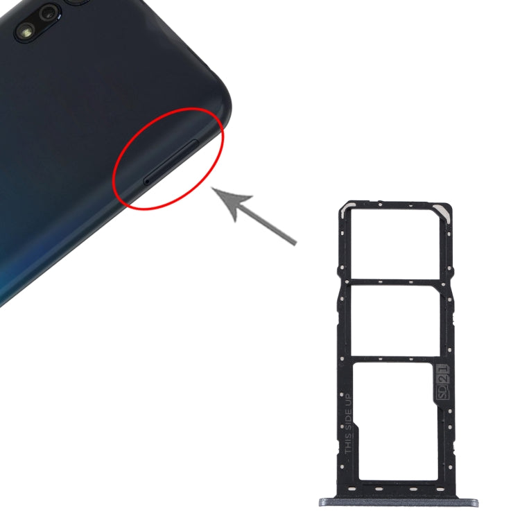 SIM Card Tray + SIM Card Tray + Micro SD Card Tray for Motorola Moto E6 Plus/Moto E6s (2020)/AGA0004/PAGA0004IN/PAGA0033IN/PAGA0033 (Grey) - Card Socket by buy2fix | Online Shopping UK | buy2fix