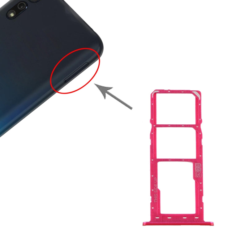 SIM Card Tray + SIM Card Tray + Micro SD Card Tray for Motorola Moto E6 Plus/Moto E6s (2020)/AGA0004/PAGA0004IN/PAGA0033IN/PAGA0033 (Red) - Card Socket by buy2fix | Online Shopping UK | buy2fix