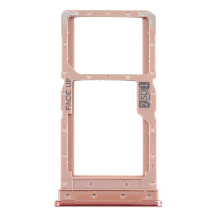 SIM Card Tray + SIM Card Tray / Micro SD Card Tray for Motorola Moto G9 Plus XT2087-1(Gold) - Card Socket by buy2fix | Online Shopping UK | buy2fix