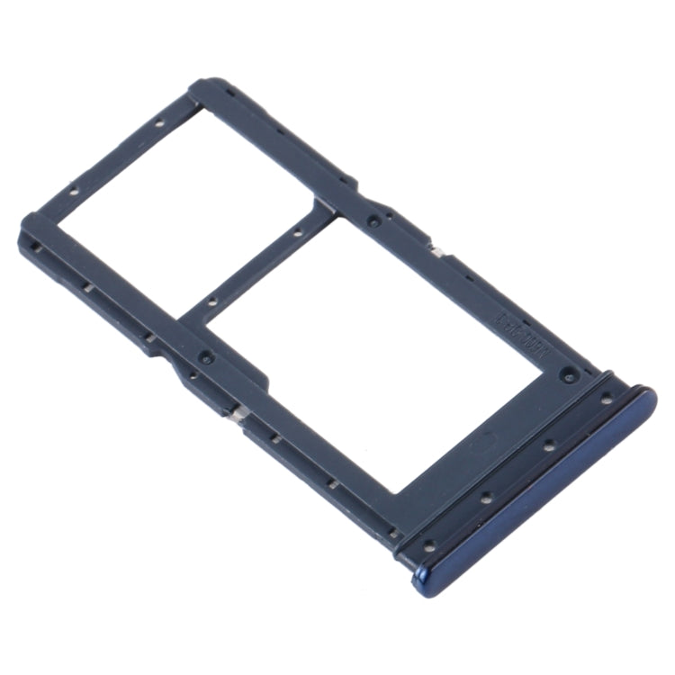 SIM Card Tray + SIM Card Tray / Micro SD Card Tray for Motorola Moto G9 Plus XT2087-1(Blue) - Card Socket by buy2fix | Online Shopping UK | buy2fix